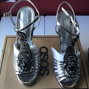 Silver sandals